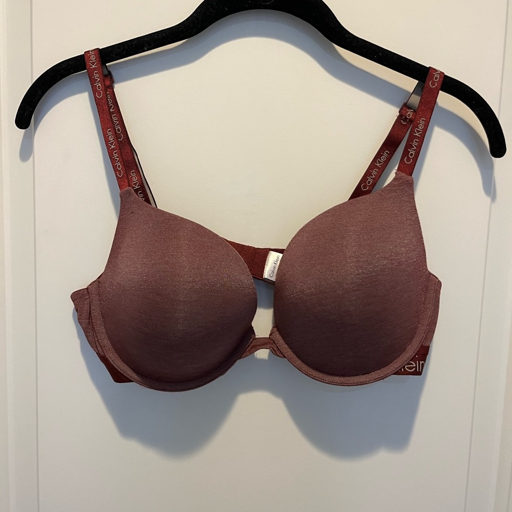 Calvin Klein Burgundy Bra 36C